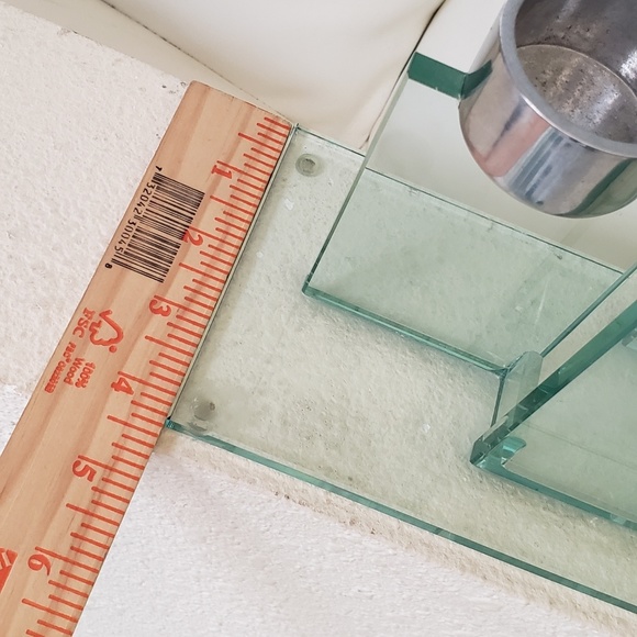 Clear Glass candle holder - Picture 5 of 7